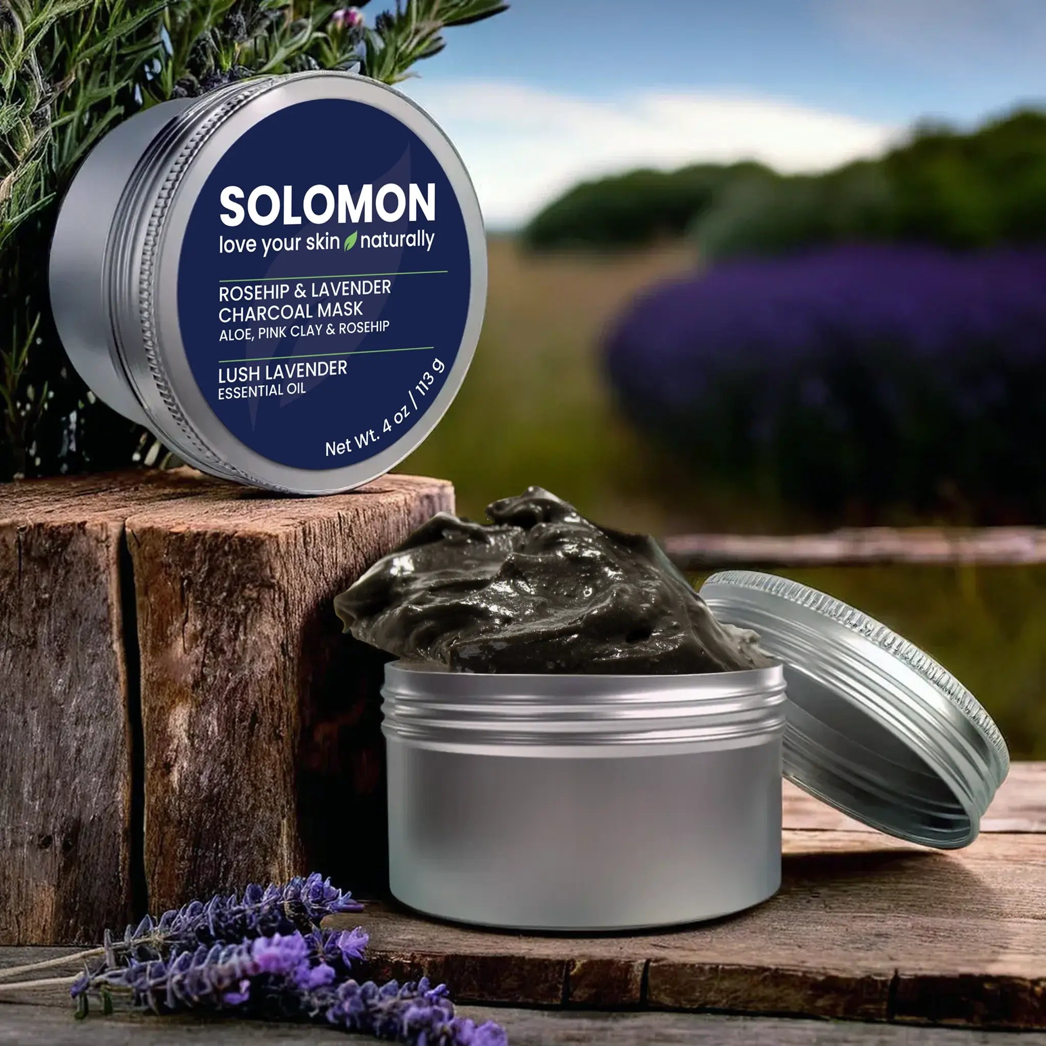 Transform Your Skincare Routine with SOLOMON Rosehip & Lavender Charcoal Mask