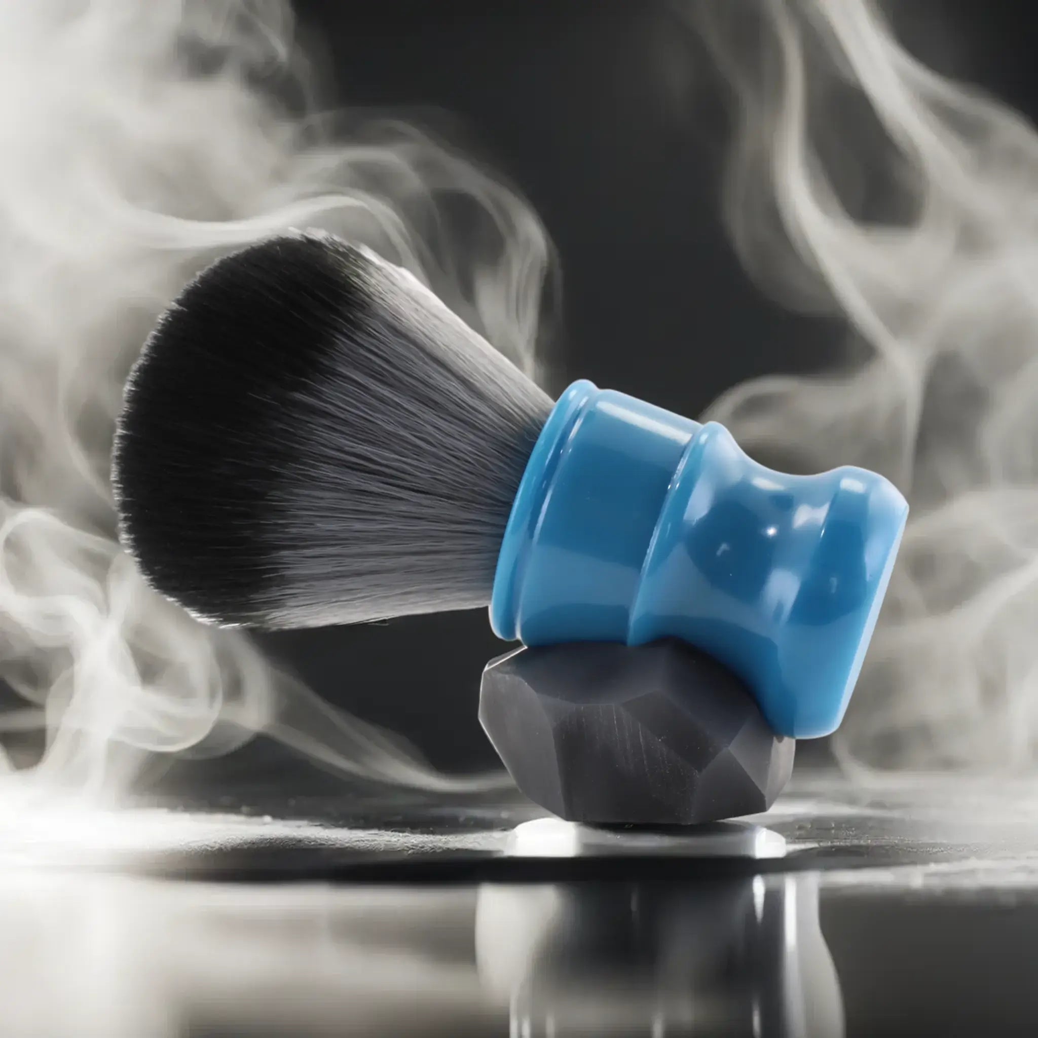 Premium Shaving Brush in Smithsonite Blue