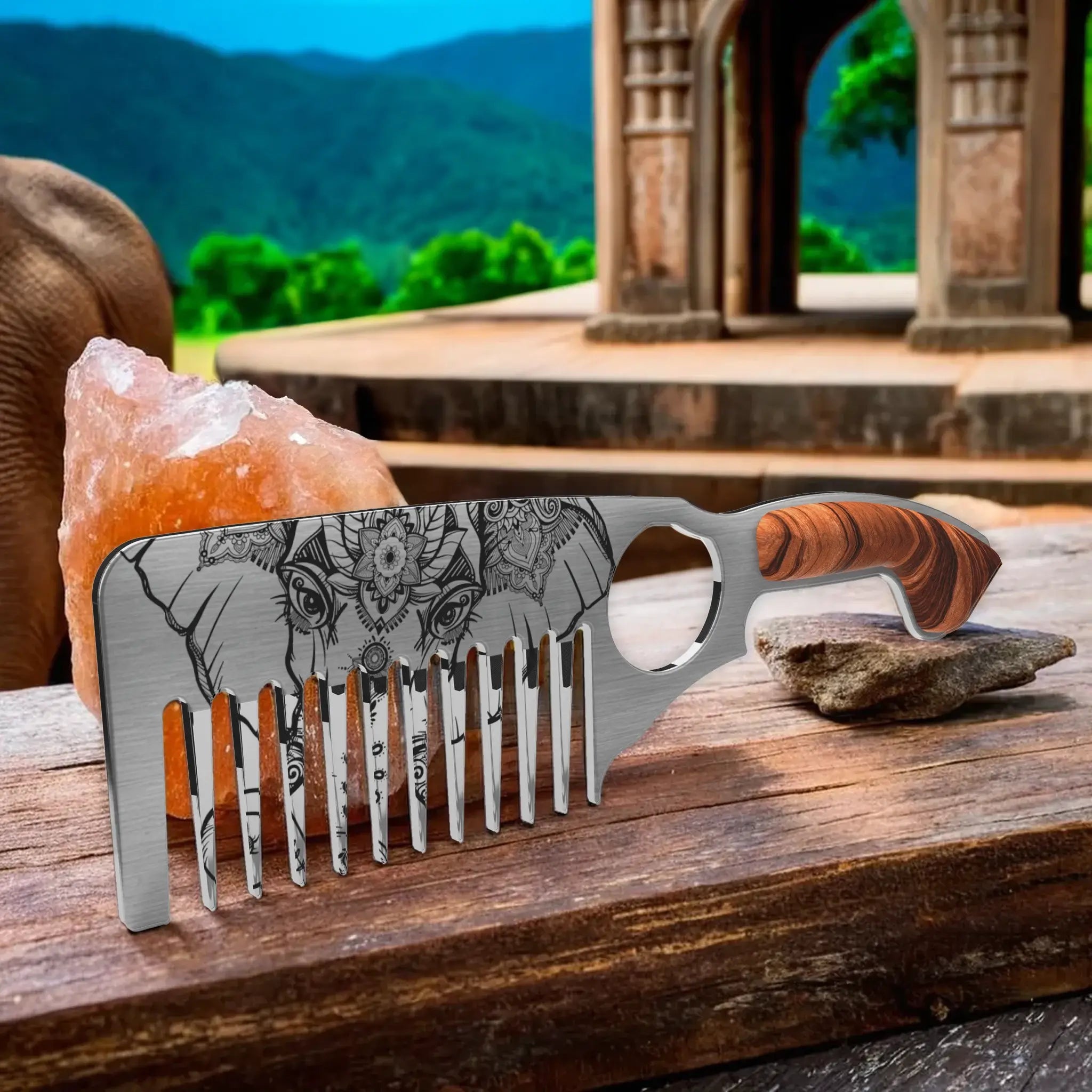 The Majestic Ganesh Beard Comb