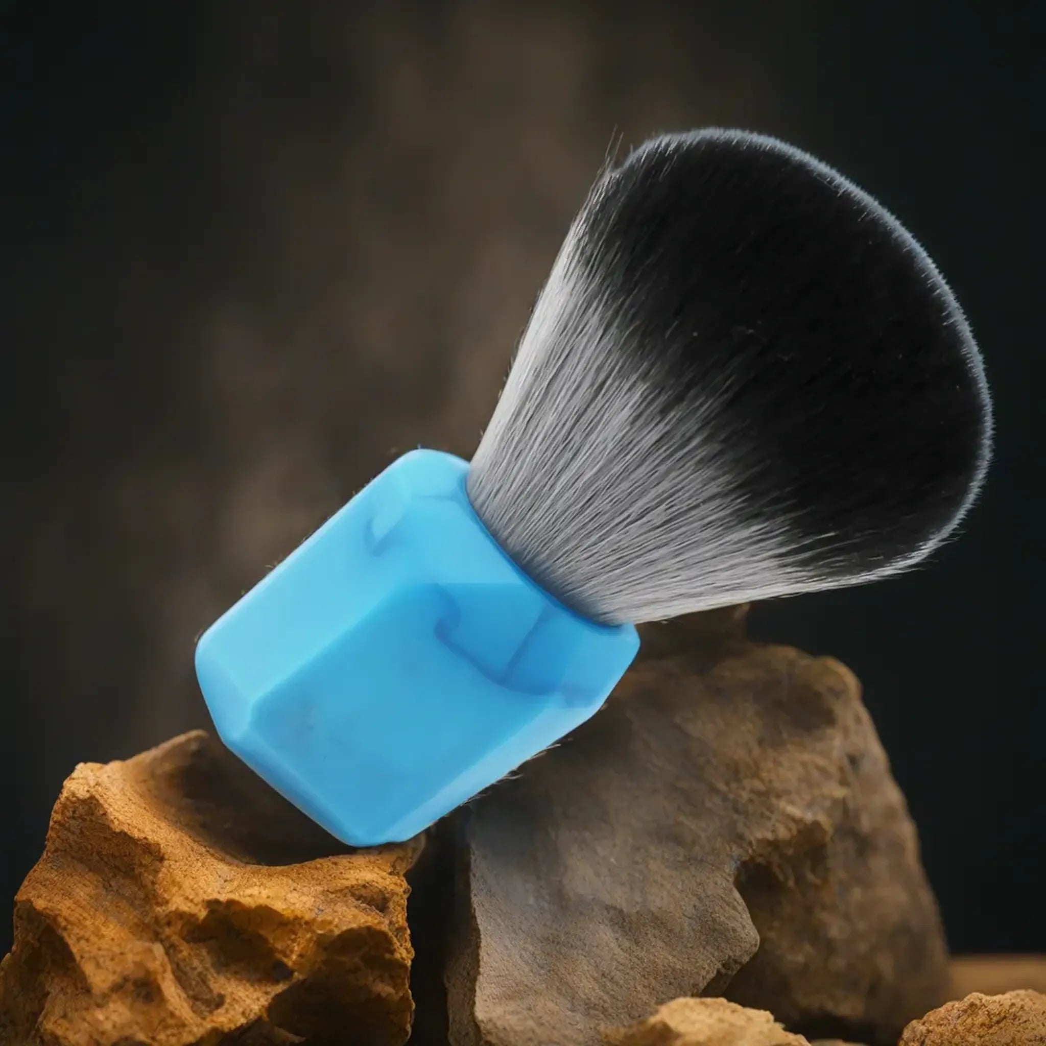 Artisan Shaving Brush in Geo Blue