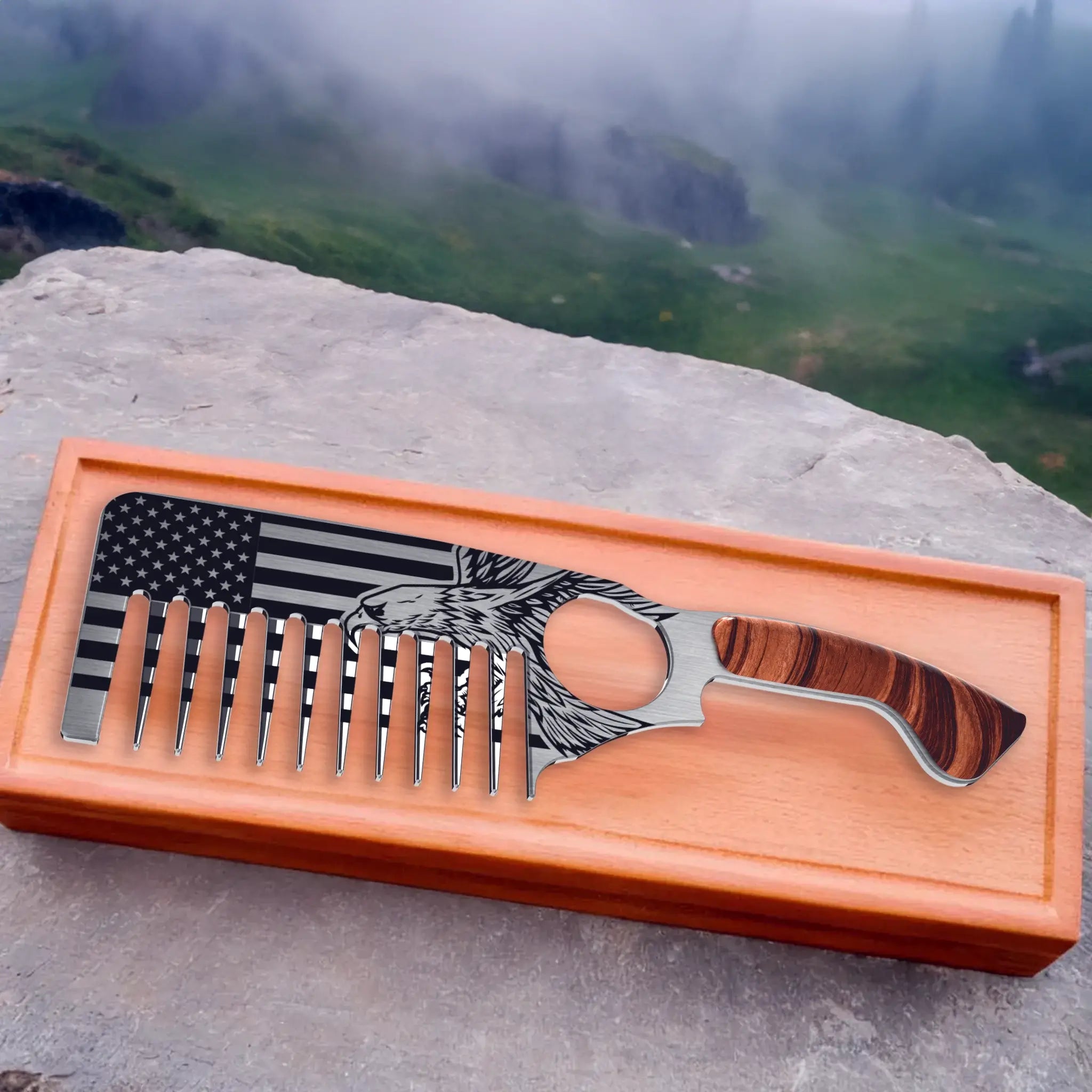 The Patriot Beard Comb