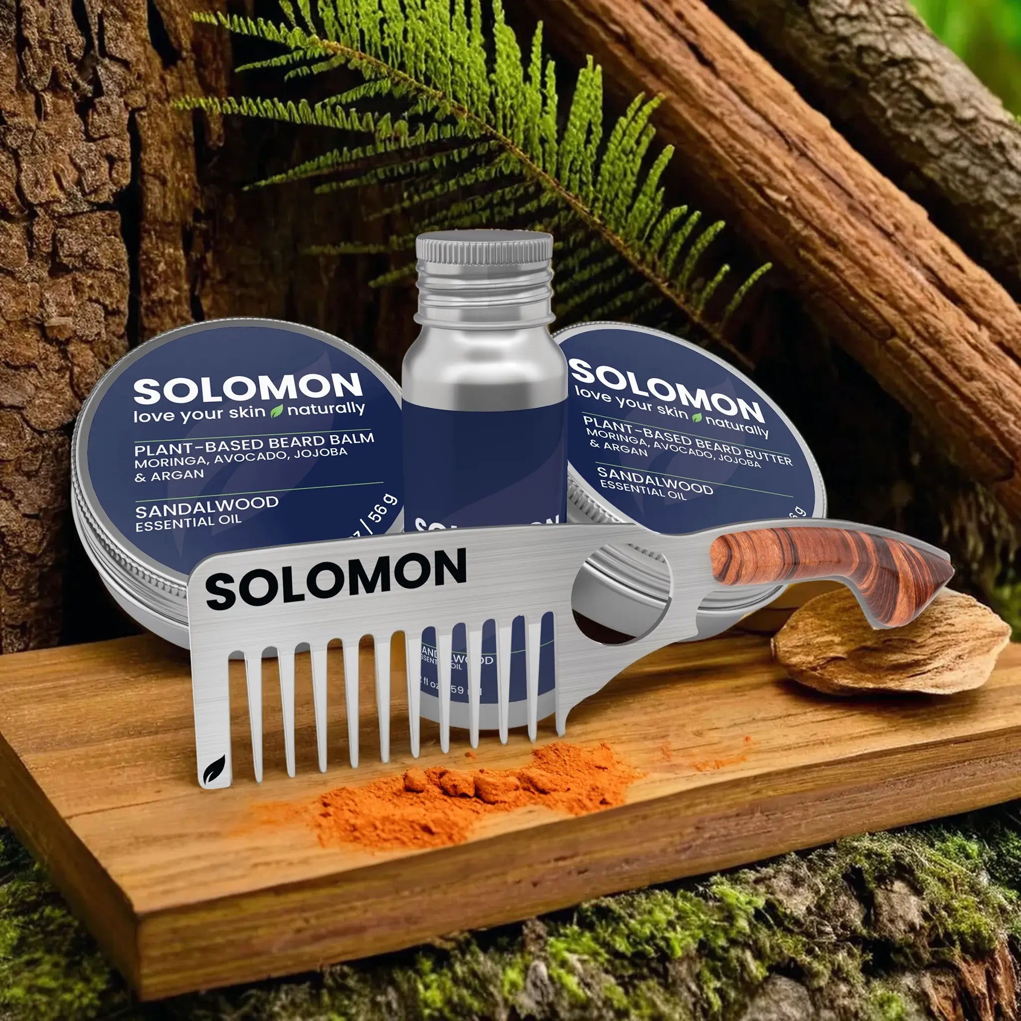 SOLOMON Signature Plant-Based Beard & Skincare Collection