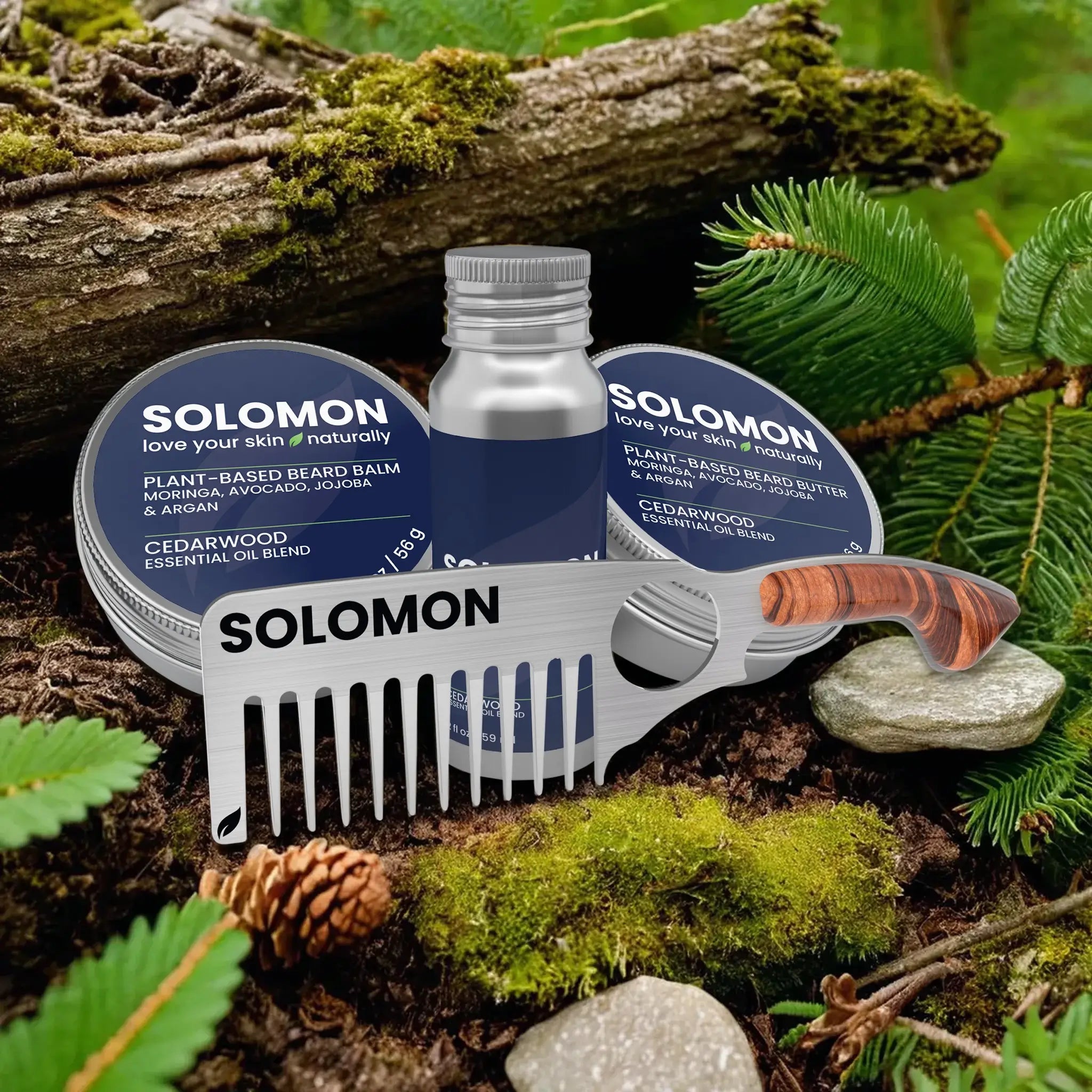 SOLOMON Signature Plant-Based Beard & Skincare Collection