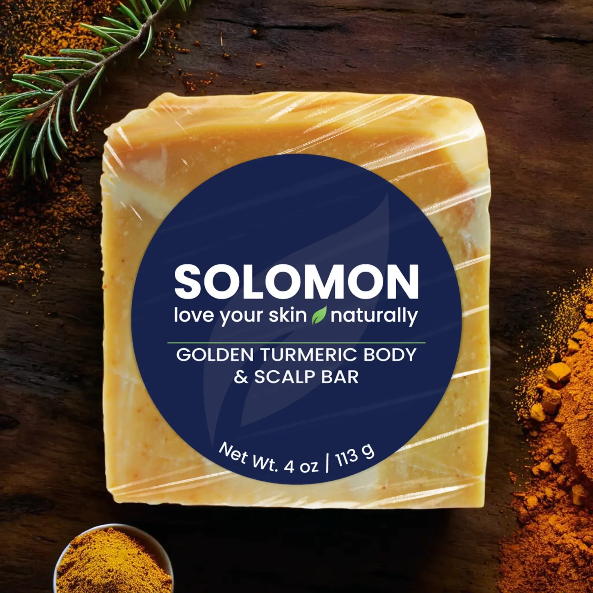 Golden Turmeric Body and Scalp Bar