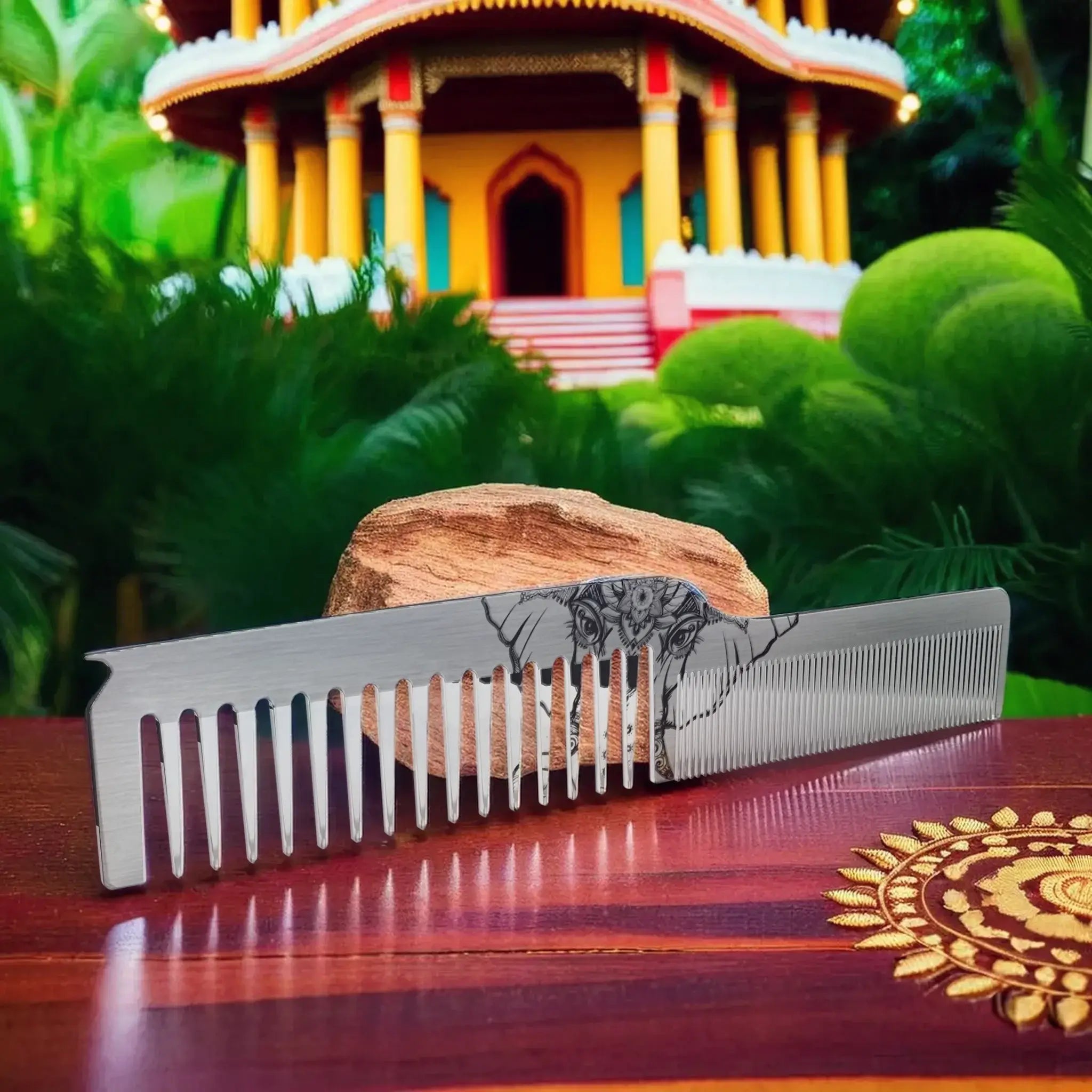 The Majestic Ganesh Hair and Beard Comb