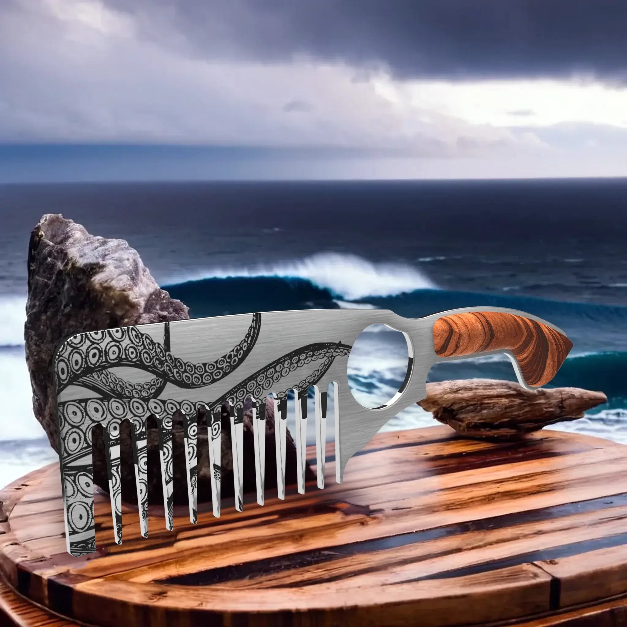 The Kraken Beard Comb